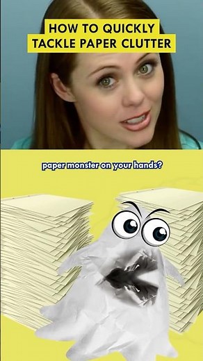 How to Quickly Tackle Paper Clutter #adhd #productivity #tips