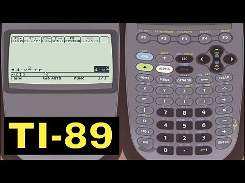 TI-89 Calculator - 09 - User Defined Algebraic Functions