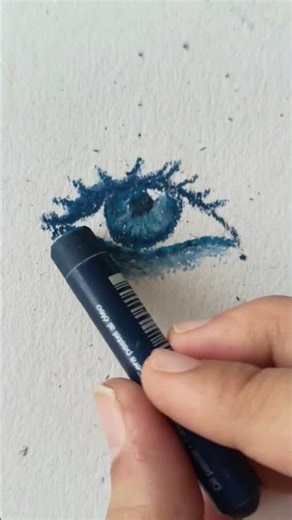 how to draw eye #oilpastel #art #shorts