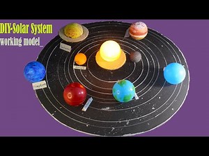 Solar system school project making - Science project working model