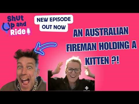 An Australian Fireman Holding a Kitten?!