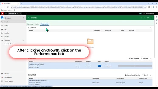 How To: Complete Your Peer Feedback in Infor