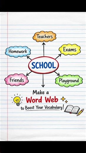 : “Improve your vocabulary in a smart way 📚✨Try the Word Web TechniqueExample