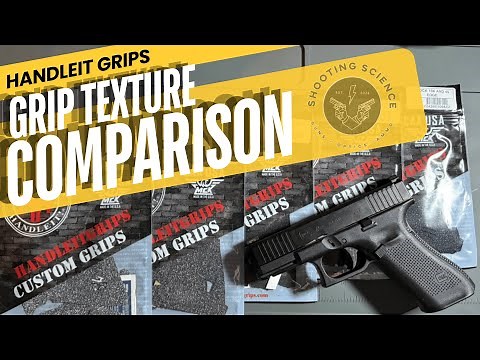 Handleit Grips compared, including the new Edge series - using a Gen 5 Glock 45 9mm.