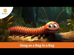 Snug as a Bug in a Rug | kiddierhymes #kids #kidsvideo #rhyme #kidssong