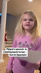 525K views · 10K reactions | As promised, here are videos of Pippa speaking in Spanish! Scroll back to previous reel for discussion on why this is happening. Yes currently she’s speaking only Spanish words with a few whispering, or struggling English words mixed in. We are both surprised and excited at this development. The human brain is amazing and so is Pippa! #PippaDaspit #lymedisease #pippadaspitsjourney #pippathepossiblegirl #pippaswish | Kelly Daspit | Facebook