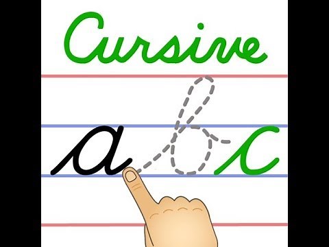 Apprendre à écrire cursive française - abc minuscules