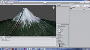Creation of Mount Fuji with component Real World Terrain