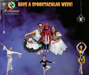 24 reactions | Our dancers have had so much fun this last week dressing up for class! Happy Halloween Week to our Friends and Family!  | Dollhouse Dance Factory | Facebook