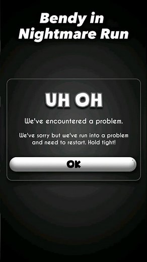 How to bypass "Uh oh error" in Bendy in Nightmare Run! // #bendyrun #bendy