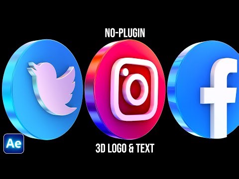 3D Logo Animation Tutorial in After Effects | No Plugins | 3D Logo Tutorial 2025