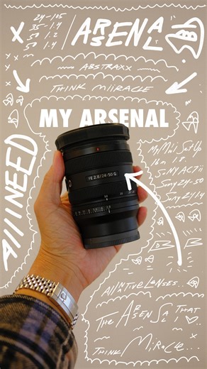 David Lewis Kyle on Instagram: "This is my mini arsenal : the gear I’ve been using to create the videos you’ve been seeing. Sony A7C II Sony 24–50 2.8 G Sony 16 1.8 Sony 24 1.4 GM Sony Grip/Tripod Peak Design 10L Sling Peak Design Tripod Pro Lite Peter McKinnon VND (2–5 stops) DJI Mic 3 I’m gonna do a deeper dive on YouTube soon : how everything looks the way it looks, why I pick certain lenses for certain scenes, how I shoot, frame, and expose. This one though… was just a test. One take. No scr