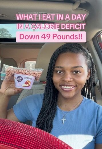 What I Eat In A Day in a Calorie Deficit ☺️💗💗 Down 49 Pounds!! 💖 Total Calories: ~1370 | Foods Mentioned ⬇️ - Diet @Dr Pepper of course!! 🥰🌶️ - Schmidt Old Tyme 647 Cinnamon Raisin Bagel w/ Brown Sugar & Cinnamon Cream Cheese 🥯 - 1 Fried Egg, 1/4 Pound 85/15 Ground Beef, and an Avocado 🍳🥑 - @Dannon Light & Fit Strawberry Cheesecake Greek Yogurt topped with Strawberry Protein @cheerios 🍓🍰 - @mio Strawberry Lemonade 🍓🍋 - Oven Baked Chicken Wings w/ @G Hughes Sugar Free BBQ Sauce and a 