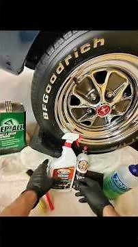 How to clean white letters on tires