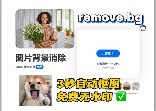 3秒出图太香了｜remove使用教程｜安利好用的网站｜oh用完你就打开PS钢笔工具慢慢摸鱼吧