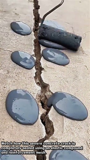 Never Replace Cracked Concrete Before Trying This Fix! #DIY #ConcreteRepair #Waterproofing