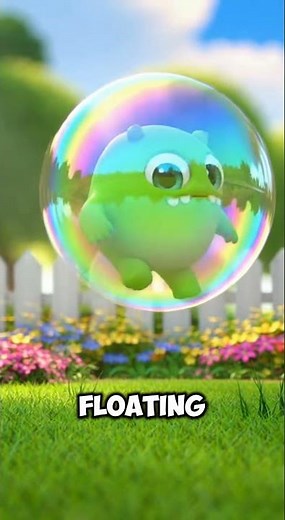 Baby Monster: Trapped in a Giant Bubble!