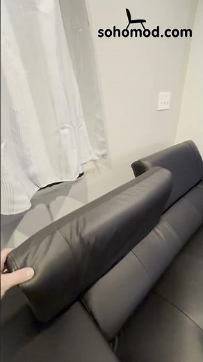 Soho Luxury Modern Black Leather Sofa Set by J&M Review 2025 | Stylish Living Room Furniture Tour