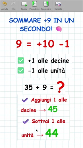 Quick mental calculation: the +9 trick! ✨ #math