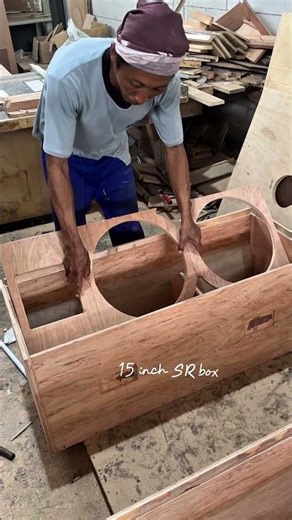 SR 15 inch dual tweeter box assembly process #tutorial #woodworking #speakerbox