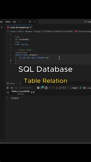 Bagian 2 | Belajar Data Science Relasi tabel database sql #datascience #dataanalytics #coding #tutorial #fyp