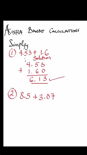 Addition of decimals for beginners #goviral