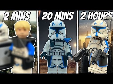 I made a LEGO CAPTAIN REX in 2 minutes, 20 minutes and 2 hours!