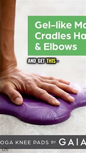 Gaiam Yoga Knee Pads (Set of 2) - Knee Support for Yoga & Pilates