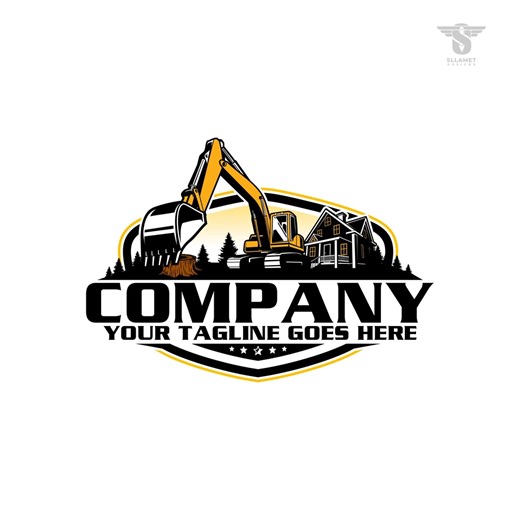 Excavation Service Logo: Backyard Renovation Vector Design (svg, Eps, Png, Jpg) - Etsy