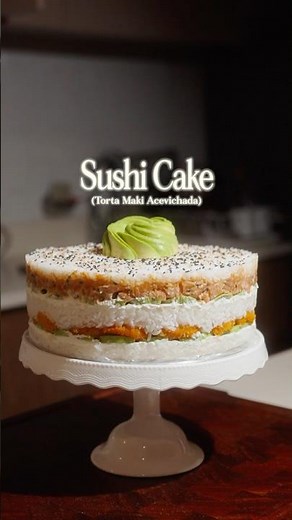 Torta de sushi cumpleañera