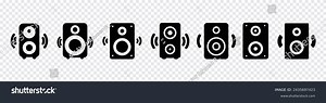 Speaker Icon Loudspeaker Icon Speakers Icon Stock Vector (Royalty Free) 2435697423 | Shutterstock