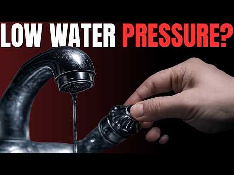Low Water Pressure in House and Shower? Here's Why! Fix Low Water Pressure