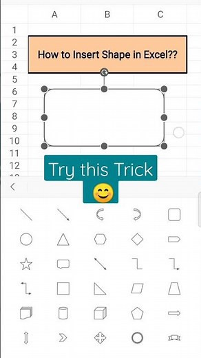 Insert Shapes in Excel in Seconds! | Add Shapes to Excel Like a Pro! | How to Use Shapes in Excel