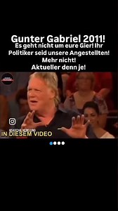Gunter Gabriel! More relevant than ever! #guntergabriel #funny #humorousvideo #funnyvideo #funny