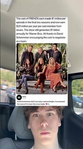 The cast of FRIENDS each made $1 million per episode in the final two seasons and now earn