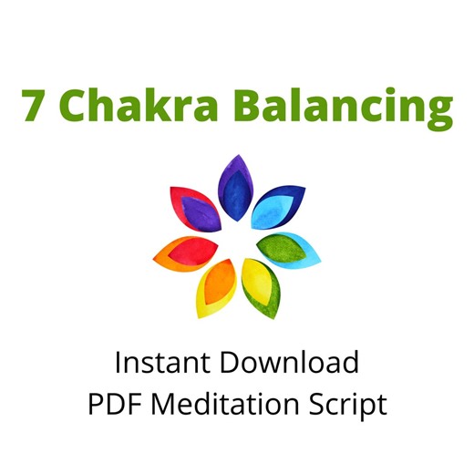 Guided Meditation Script - PDF - 7 Chakra Balancing - Etsy