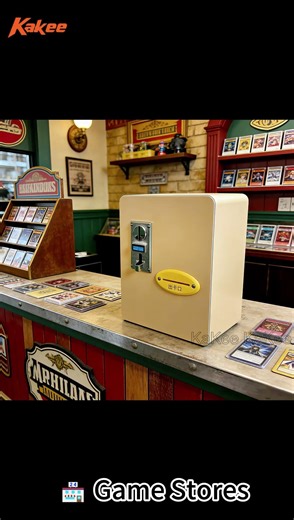 French Case: Custom Yellow Small Card Vending Machine