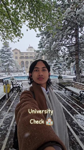 Sudden Spring Snowstorm at University