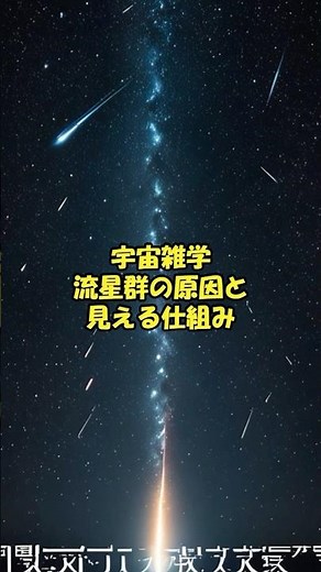 宇宙雑学：流星群の原因と見える仕組み