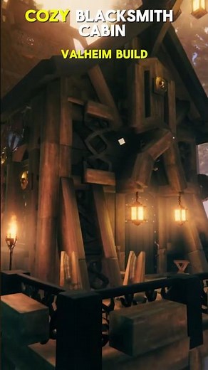 COZY Blacksmith Cabin - Valheim Build