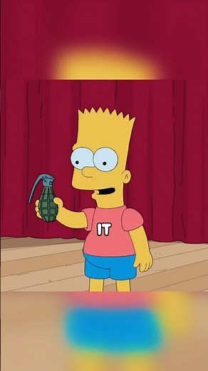 Bart Simpson and his dangerous games 💀 #simpsons