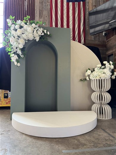 Minimalist Wedding Backdrop Designs Without Balloons