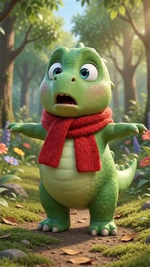 🤣 Green Dino Hiccup Dance Challenge! 🦖 So Funny #shorts #cartoon