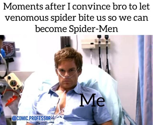 Comic Professor on Instagram: "I thought it would work 😂 . . Follow @comic.professor for more. . . #marvel #marvelcomics #daredevil #dc #dccomics #henrycavill #doctorstrange #amazonprime #omniman #invincible #batman #superman #flash #wonderwoman #spiderman #ironman #captainamerica #blackwidow #wintersoldier #loki #falcon #peacemaker #spiderverse #milesmorales #theboys #thunderbolts #joker #homelander #captainamericabravenewworld"