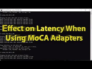 Quick Test of Latency Degradation When Using MoCA Adapters