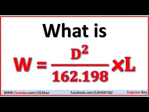 Formula derivation for steel bars weight #engineerboy