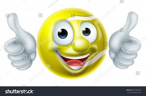Tennis Ball Man Mascot Character Doing Stock Vector (Royalty Free) 709342483 | Shutterstock