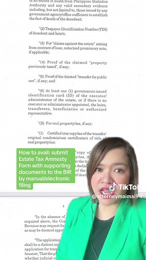 Estate Tax Amnesty Extended to 2025 | Republic Act No. 11596