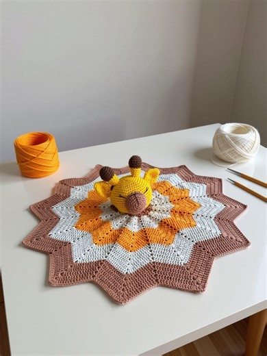 Giraffe Crochet Lovey, Amigurumi Baby Blanket (PDF Pattern) - Etsy