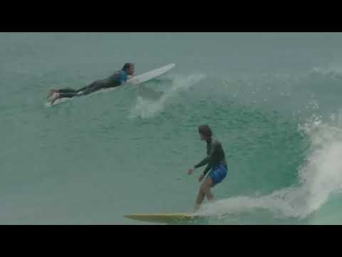 Joel Fitz, surfing with single fin glide on his 'Sea Gypsy Mk2'